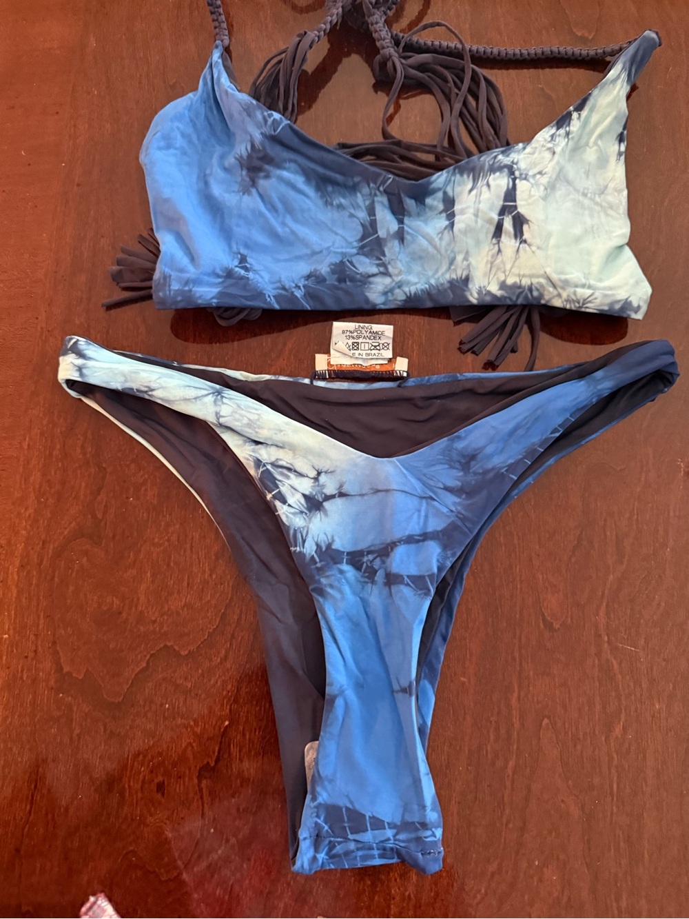 Women two pieces swimwear.
Lycra. 
Hand made.